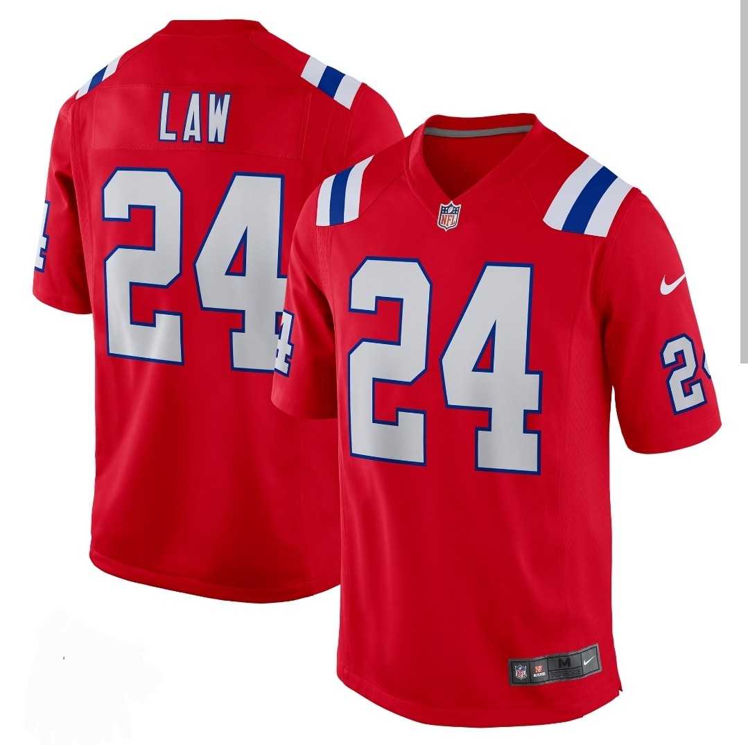 Men & Women & Youth New England Patriots #24 Ty Law Nike Red Alternate Vapor Limited Jersey